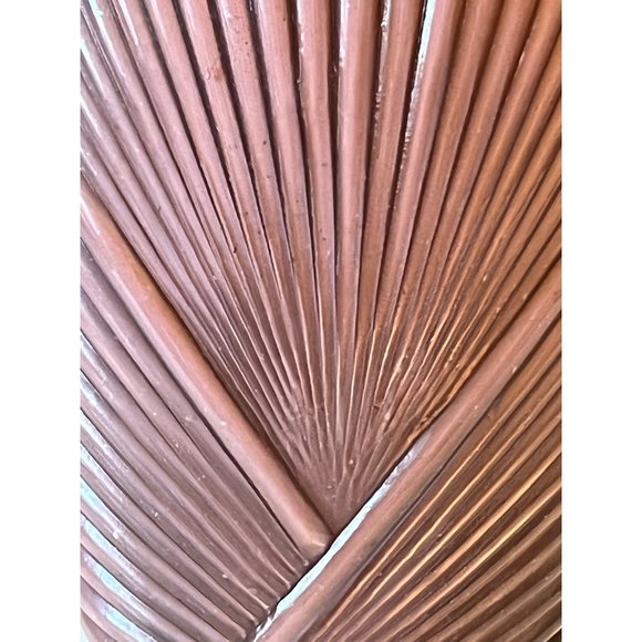 Vintage Hollywood Regency Miami Art Deco Glass Vase Mauve Pink 13" Tall - Picture 7 of 8